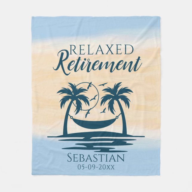 Slappna av i pension Beach Hammock Fleecefilt (Framsidan)