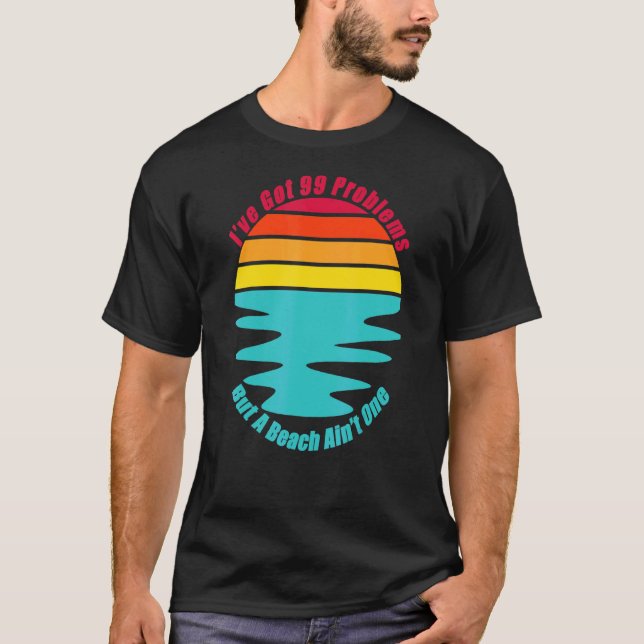 Slappna av i vaccinationen vid Beach Sand Surfa So T Shirt (Framsida)