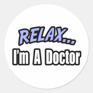 Slappna av, jag är en Doktor Runt Klistermärke