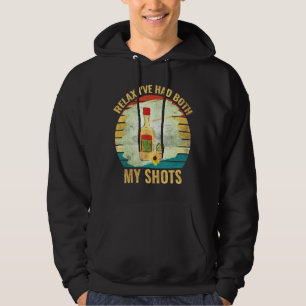 Slappna av, jag har fått både mina stötar 5 hoodie
