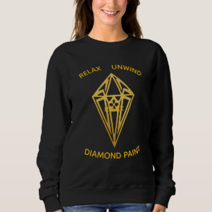 Slappna av koppla av diamantmålning t shirt