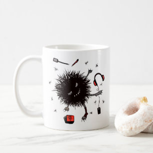 Slappna av Lazy Monster Cute Funny Kaffemugg