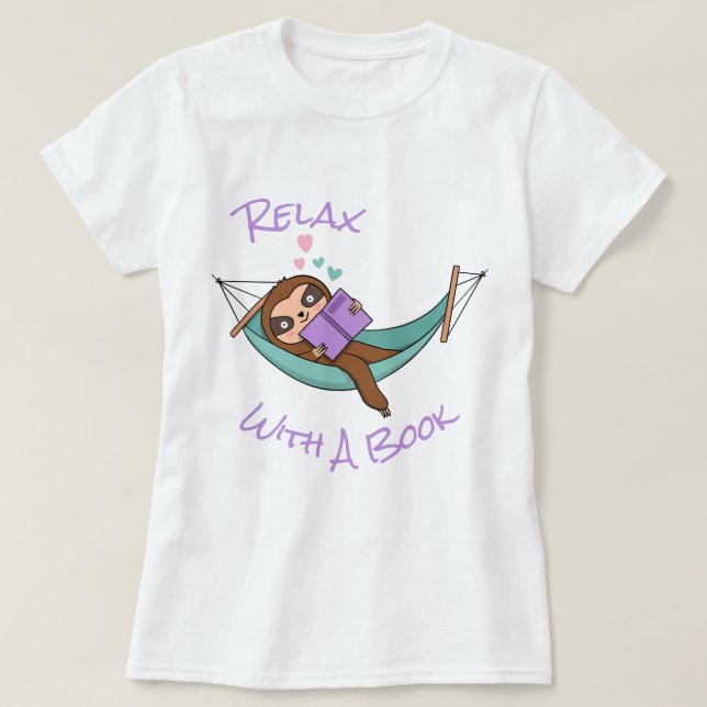 Slappna av med Bok T Shirt (Design framsida)