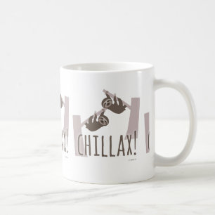 Slappna av med Chillax Sloth Kaffemugg