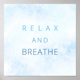 Slappna av och andas de motiv som citerar vattenfä poster