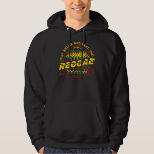 Slappna av och känn Reggae Jamaican Music Hoodie