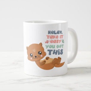 Slappna av -Otter -Jumbo Mugg Jumbo Mugg
