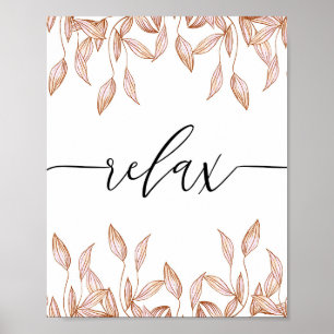 Slappna av poster av skriptväggarna i Bathroom