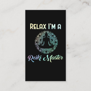 Slappna av Reiki Master Therapist Chakra Therapy Visitkort