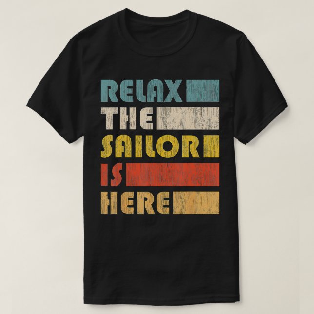 Slappna av Sailor Sailing T Shirt (Design framsida)