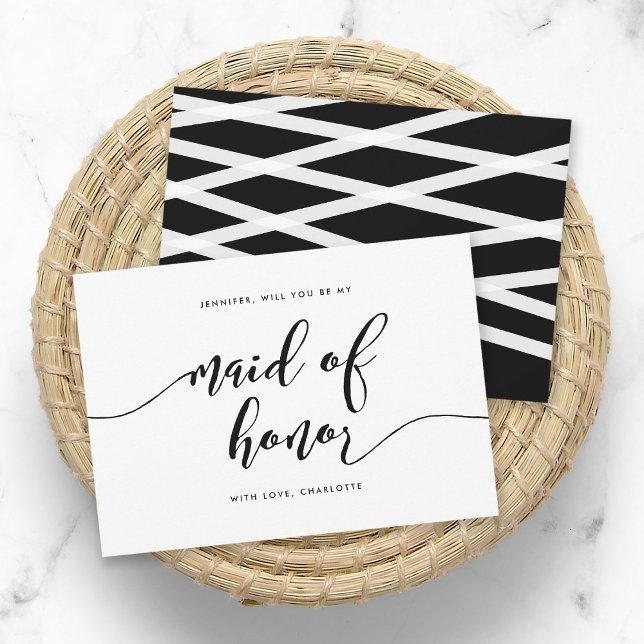 Slappna av Skript.. Du blir min Maid of honor Inbjudningar (Skapare uppladdad)