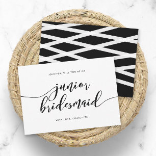 Slappna av Skriptet blir du min Junior Bridesmaid Inbjudningar