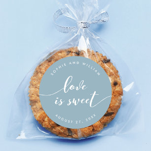 Slappna av Skriptet Kärlek är Sweet Editable Färg  Runt Klistermärke