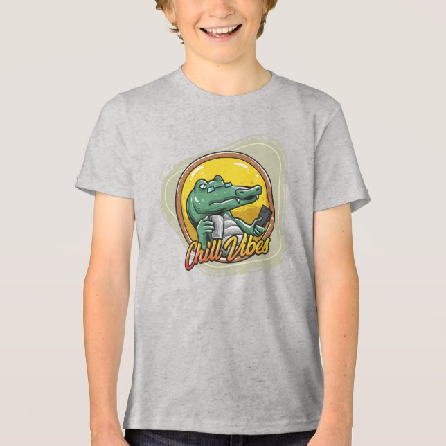 Slappna av som en Coola Croc T Shirt (Framsida)