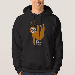 Slappna av Ta det lugnt och sansande Träd Animal Hoodie