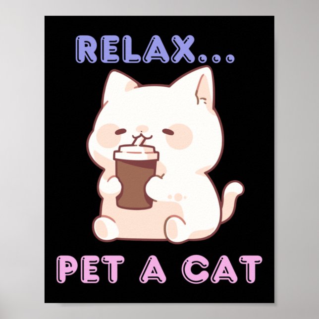 Slappna av... ta en kattfästare. poster (Framsidan)