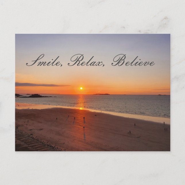Slappna av, tro vykort (Framsida)
