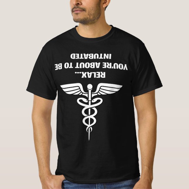 Slappna av vid andningsterapin Gift. T Shirt (Framsida)