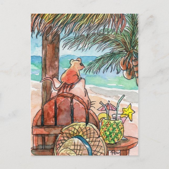 Slappna av vid Beach Vykort (Framsida)