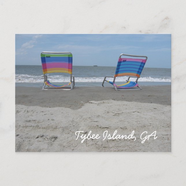 Slappna av vid stranden vykort (Framsida)