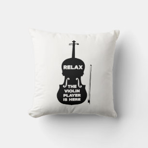 Slappna av Violin Player är här Kudde
