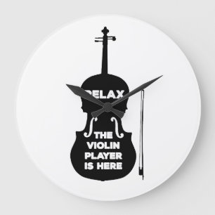Slappna av Violin Player är här Stor Klocka