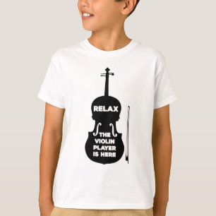 Slappna av Violin Player är här T Shirt