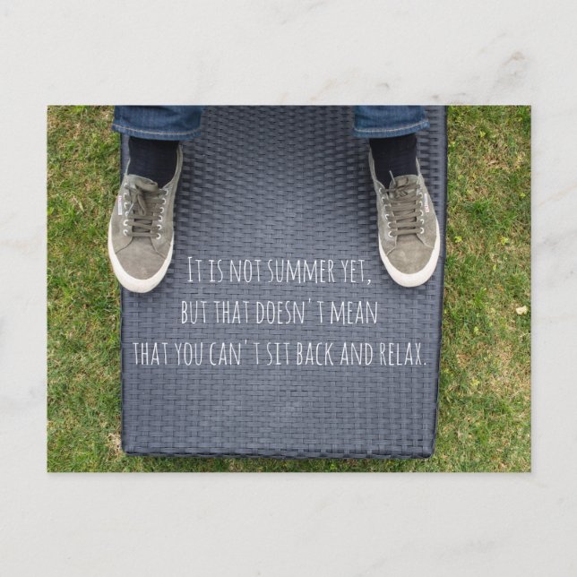 Slappna av vykort (Framsida)