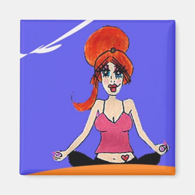 Slappna av yoga magnet (Framsidan)