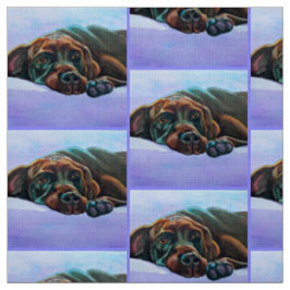 Släppt chokladlabrador Retriever Hund Fabric Tyg