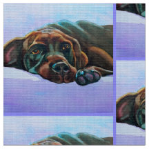 Släppt chokladlabrador Retriever Hund Fabric