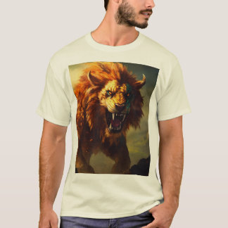 Släppt: Den Eldiga Lejon T-Shirten T Shirt