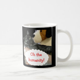 Släppt katt Humanity Mugg med RoseWrites