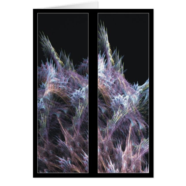 Slappt korallbokmärkekort hälsningskort (Framsidan)