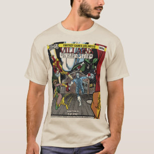 Släppte loss Villains täcker manar grundläggand T Shirt