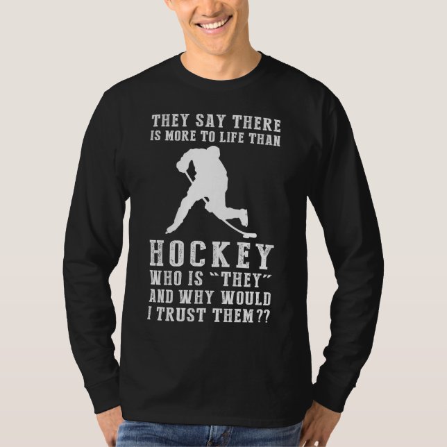 Slapshot & Skepticism: Frågar dem med Hocke T Shirt (Framsida)