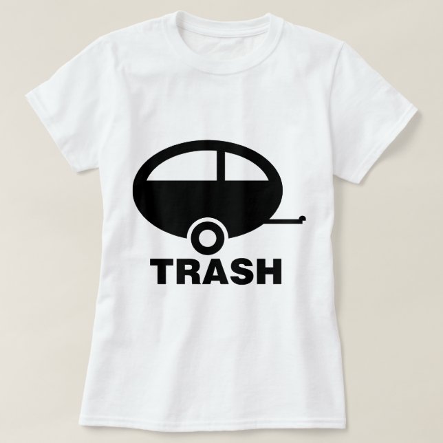 Släpsopor~ RV reser att campa Tee (Design framsida)