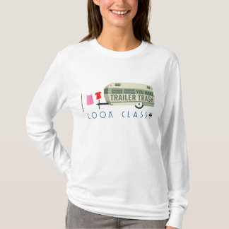 Släpsoporkvinna T-tröja för långärmad T-shirt