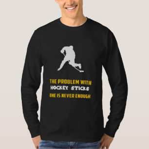 Slapstick: Problemet med Hockey Sticks F T Shirt
