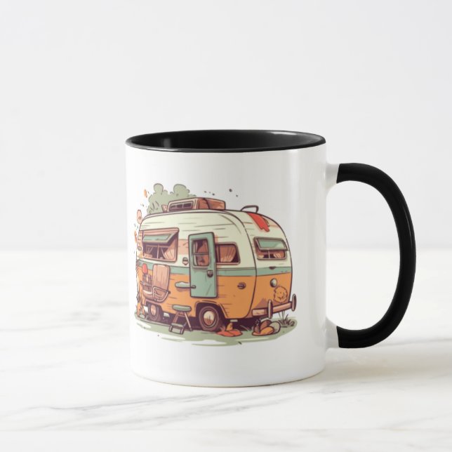 Släpvagn med lycklig mugg (Höger)