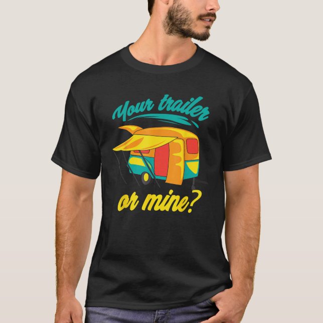 Släpvagnen eller Coolan för minfrastransport RV Äl T Shirt (Framsida)