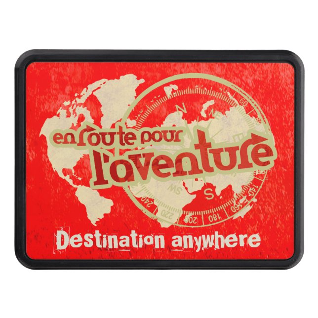 Släpvagnsstöttäck för destinationen äventyr dragkroksskydd (Framsidan)