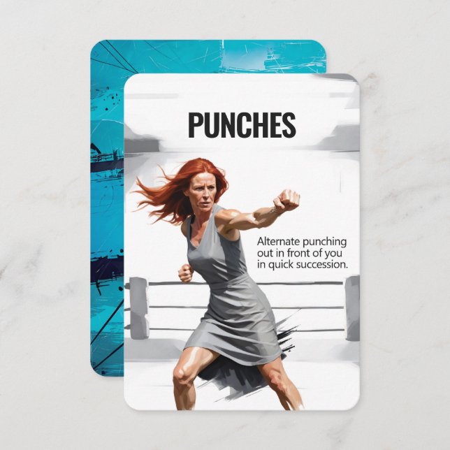 Slår Fitness Card med blå backning Spara Datumet (Fram/baksida)