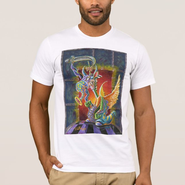 Slår helvetet Outta mig T-shirt (Framsida)