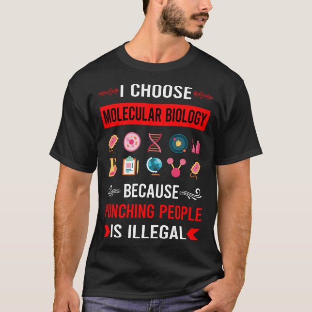 Slår Molekylärbiolog Biolog T Shirt (Framsida)