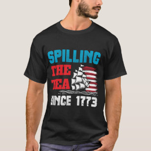 Slarvar Ut Teet Sedan 1773 4:e Juli T-Shirt