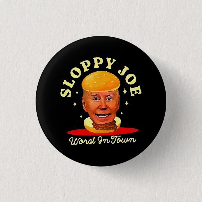 Slarvige Joe Biden Anti President  Knapp (Framsida)