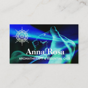 ** Slås nödvändiga oljor för Aromatherapy Visitkort