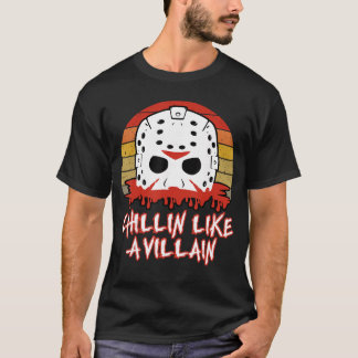 Slasher Skräckfilmsfantast Män Kvinnor Chillar Som T Shirt