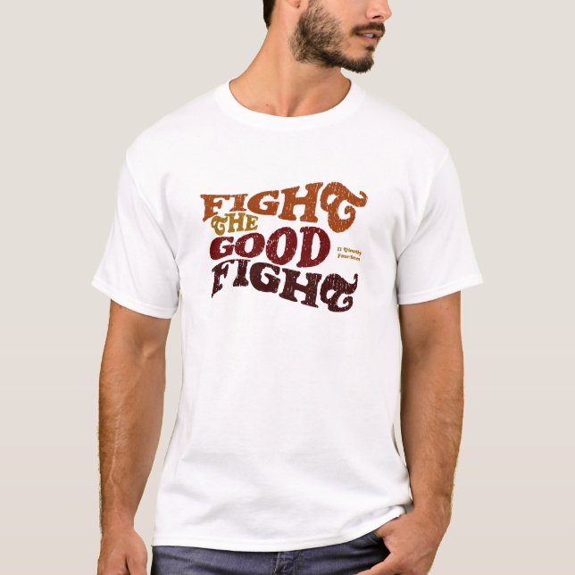 Slåss det bra slagsmål tee shirt (Framsida)